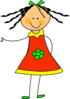 Little Cartoon Doll Clip Art